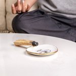 Porta Palo Santo personalizzato Porta Palo Santo, piatto per bruciatore di Palo Santo Decorazione spirituale Brucia incenso Porta incenso fatto a mano