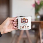 Personalised Dear Dad Forget Father's Day We Love You Every Day Enamel Mug for Father's Day Gift