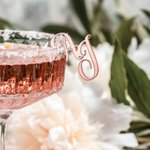 Personalised Initials Drink Topper Acrylic Mirror Tags Anniversary Wedding Party Favor Gift for Couple 6