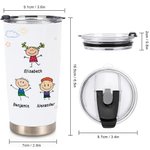 Spersonalizowany ręcznie rysowany kubek Cute Kid You're Doing a Great Job We're Awesome 20oz Tumbler Gift for Papa Mama Grandma Grandpa