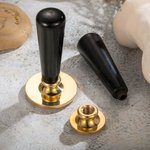 Tampon en Céramique Poterie Argile Laiton Cachet Personnalisé avec Motif Initiale Date Cadeau pour Amateurs d'Artisanat