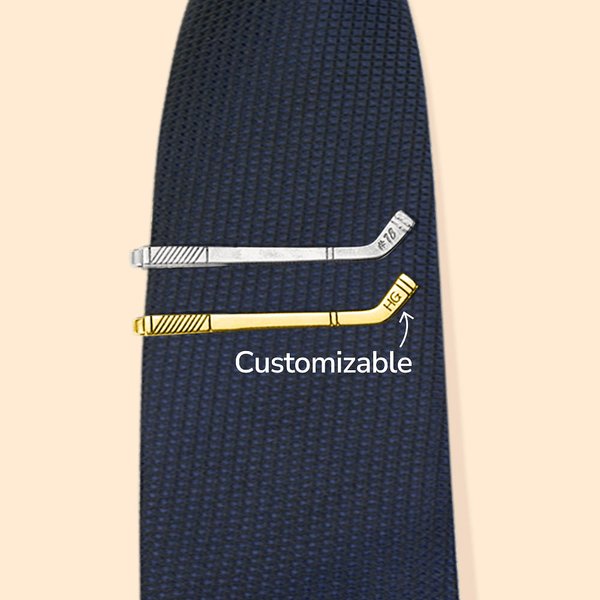 Gepersonaliseerde Hockey Stropdas Clip Hockey Stropdas Vintage voor Mannen Vaderdag Gift Boyfriend Gift