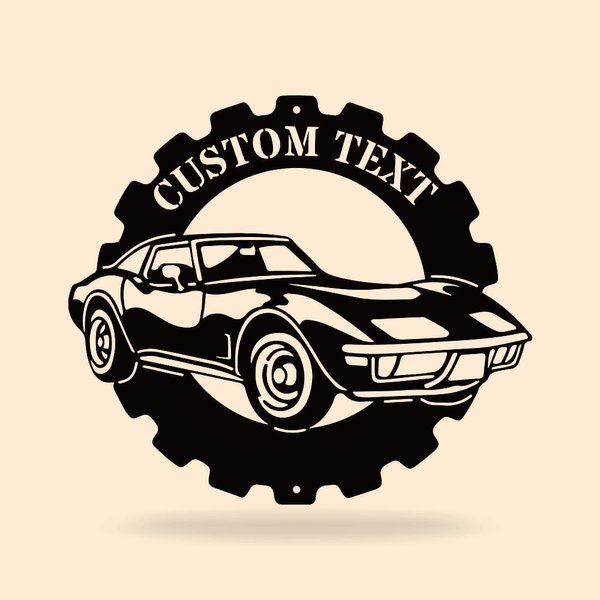 Personalised Metal Classic Car Sign Wall Sign Workshop Sign Garage Sign Home Decor Father's Day Gift for Dad Grandpa Brother Boyfriend