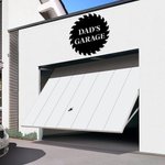 Personalised Dad's Garage Saw Blade Metal Sign for Home Decoration Laser Cutting Father's Day Gift