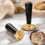 Gepersonaliseerde Keramische Klei Messing Aardewerk Stempel met Patroon Initiaal Datum Geschenk voor Handwerkliefhebbers