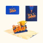 Spersonalizowana kartka okolicznościowa 3D Super Dad Golf Cart Jeep Guitar Dziękuję Zapalniczka Prezent na Dzień Ojca