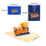 Spersonalizowana kartka okolicznościowa 3D Super Dad Golf Cart Jeep Guitar Dziękuję Zapalniczka Prezent na Dzień Ojca