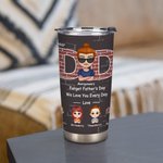 Personalisierte Lieber Papa Vergiss Vatertag Wir lieben dich jeden Tag 20oz Becher Vatertag Weihnachten Geburtstag Geschenk für Papa täglichen Gebrauc