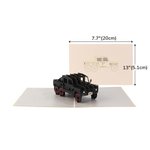 Spersonalizowana kartka okolicznościowa 3D Super Dad Golf Cart Jeep Guitar Dziękuję Zapalniczka Prezent na Dzień Ojca