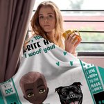 Manta Personalizada Papá Eres Mi Humano Favorito Te Amo Día del Padre Cumpleaños Regalos para Amantes de Perros