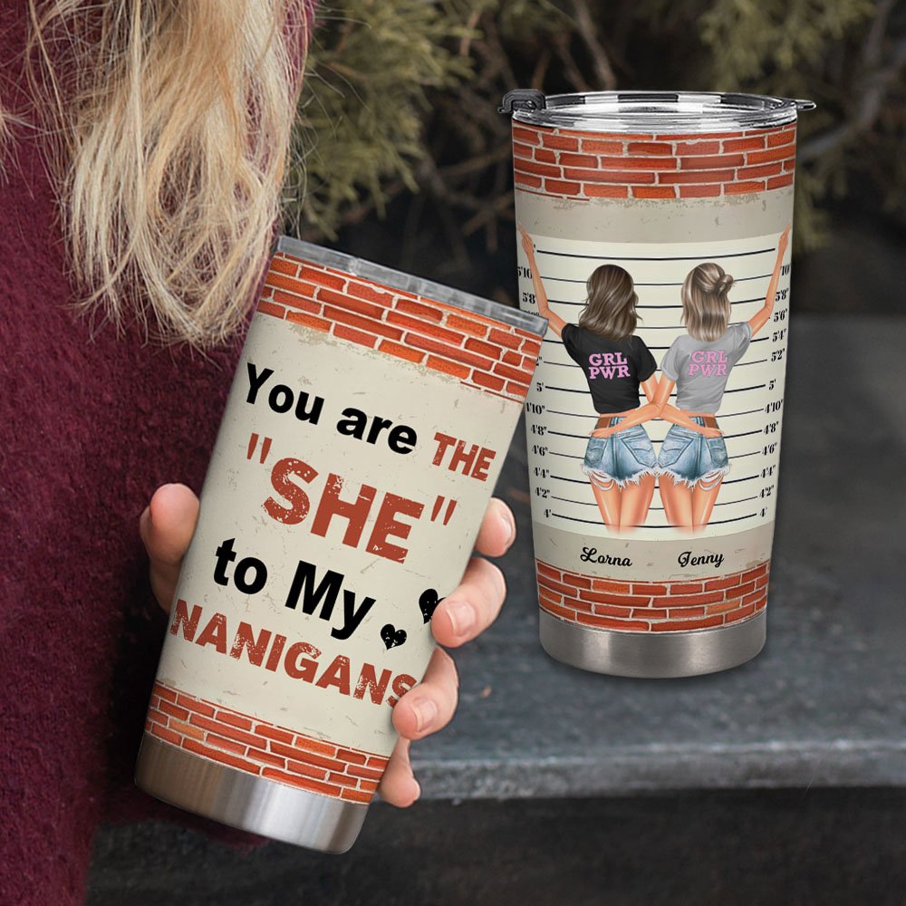 Henkilökohtainen Bestie lainausmerkit Olet hän minun Nanigans 20oz Tumbler syntymäpäivä ystävyys lahja 3