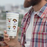 Cahier de notes personnalisé pour enfants We're Awesome Love Your Favorites 20oz Tumbler Family Anniversary Gift for Papa Grandma Grandpa Mama Mimi Na