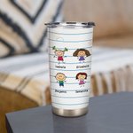 Cahier de notes personnalisé pour enfants We're Awesome Love Your Favorites 20oz Tumbler Family Anniversary Gift for Papa Grandma Grandpa Mama Mimi Na