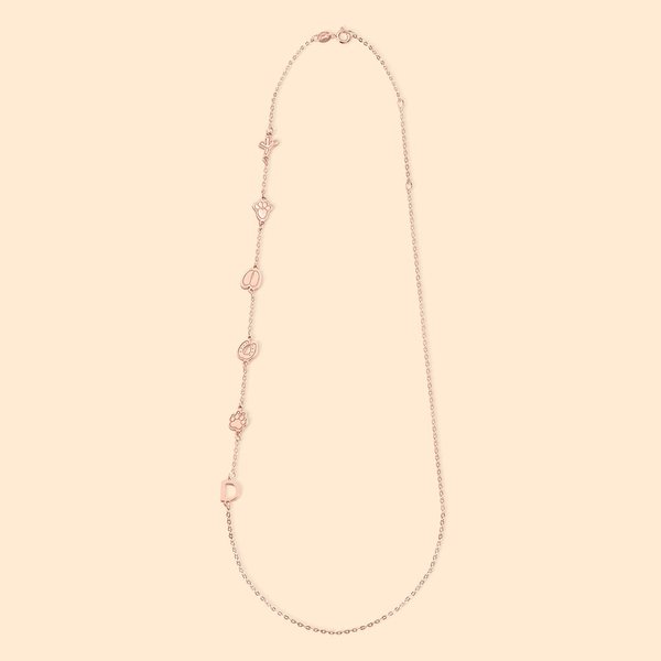 Collier Ras de Cou Personnalisé avec Initiales et Icône Chaîne avec Lettre Prénom pour Femme Cadeau Anniversaire