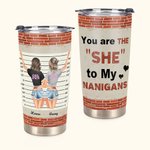 Henkilökohtainen Bestie lainausmerkit Olet hän minun Nanigans 20oz Tumbler syntymäpäivä ystävyys lahja 1