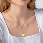 Collier Gravé avec Initiale Personnalisée Collier de Coeur en Argent Sterling Cadeau d'Anniversaire Fête des Mères pour les Femmes