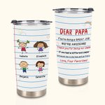 Cahier de notes personnalisé pour enfants We're Awesome Love Your Favorites 20oz Tumbler Family Anniversary Gift for Papa Grandma Grandpa Mama Mimi Na