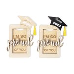 Gepersonaliseerde houten doos Laser Cut kaarthouder afstudeergeschenk voor klasgenoot student dochter zoon