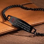 Gepersonaliseerde roestvrij staal Emergency Unisex Medische Alarm ID Armband met gegraveerde berichten Thoughtful Verjaardagscadeau