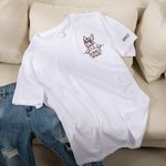 Sudadera o Camiseta Personalizada Bordada con Nombre de Perro en la Manga para Mamá de Perro Regalo para Amantes de Perros