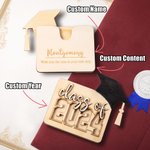 Gepersonaliseerde houten doos Laser Cut kaarthouder afstudeergeschenk voor klasgenoot student dochter zoon