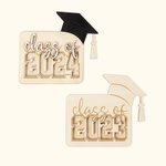 Gepersonaliseerde houten doos Laser Cut kaarthouder afstudeergeschenk voor klasgenoot student dochter zoon