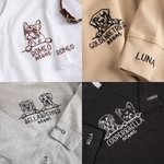 Sudadera o Camiseta Personalizada Bordada con Nombre de Perro en la Manga para Mamá de Perro Regalo para Amantes de Perros