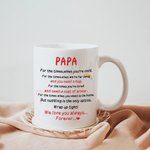 Personalised We Love You Always Forever Family Love White and Colour Inside Ceramic Mug Father's Day Mug Mother's Day Gift