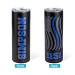Spersonalizowany kubek Blue Line Police First Responder Coffee Tumbler EMS Thin Blue Line Tumbler dla mężczyzn Prezent na Dzień Ojca