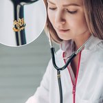 Personalised Birth Flower Stethoscope Tag with Name Gift For Medical Practitioner Nurses Doctors Medical Students
