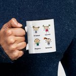 Personalised We Love You Always Forever Family Love White and Colour Inside Ceramic Mug Father's Day Mug Mother's Day Gift