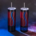 Spersonalizowany kubek Blue Line Police First Responder Coffee Tumbler EMS Thin Blue Line Tumbler dla mężczyzn Prezent na Dzień Ojca