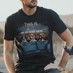 T-shirt unisexe avec noms personnalisé This is Our Couch Dog 100% Cotton Birthday Gift for Dog Lover Owner