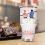 Personalized You and Me We Got This Love You with Wedding Flower 30oz Tumbler Couple Memorial Day Gift
