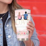 Personalized You and Me We Got This Love You with Wedding Flower 30oz Tumbler Couple Memorial Day Gift