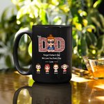 Tasse en céramique noire personnalisée We Love Dad Every Day Anniversary Father's Day Gift for Dad