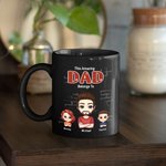 Personalisierte Amazing Dad gehört zu niedlichen Kinder schwarzer Keramik-Becher Jahrestag Vatertag Geschenk für Mann