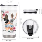 Citation Bestie personnalisée Nos rires sont illimités Nos souvenirs sont innombrables Notre amitié est sans fin Tumbler 20oz Friend Gifts Daily Use