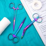 Gepersonaliseerde medische roestvrij staal verband schaar hemostaat hechtdraad schaar set afstuderen geschenk voor verpleegkundige medisch personeel d