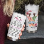 Personalised Bestie Quote To My Bestie I Love You I Know You'll Always by My Side 20oz Tumbler for Hot and Cold Drinks Friendship Gift