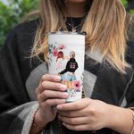 Personalizzato Bestie Quote You Are The She to My Nanigans 20oz Tumbler Friendship Graduation Gift for Best Friend Daily Use (Regalo di laurea per il 