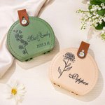 Kit de Costura Portátil Personalizado Caja de Almacenaje con Flor de Nacimiento y Nombre Costura de Viaje en Casa Herramientas y Suministros para Sast