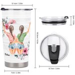 Personalised Bestie Quote To My Bestie I Love You I Know You'll Always by My Side 20oz Tumbler for Hot and Cold Drinks Friendship Gift