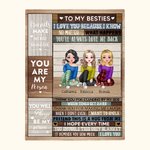 Gepersonaliseerde Je bent mijn persoon Aan mijn Bestie Ik hou van je Soul Sisters Cheer deken Beste vrienden Gifts Sofa Living Decoratie