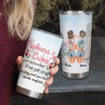 Citation Personnalisée Bestie Partners in Crime If We Get Caught You're Deaf I Don't Speak English 20oz Tumbler for Hot and Cold Drinks Friend Gifts (