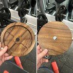 Personalized Deep Walnut Barbell Tray Keys Change Small Items Storage Home Gym Essentials Gifts for Weightlifters Fitness Enthusiast