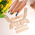 Crayons de couleur personnalisés avec banc Cadeaux de décoration pour enfants