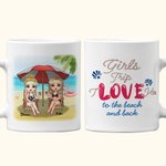 Mug en céramique blanc pour le bureau et la maison, personnalisé Bestie Quotes Girls Trip Love You Sisters Forever Summer