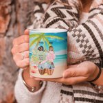 Tasse en céramique blanche personnalisée You're The She to My Nanigans Girl Trips Beach Gift Passe au lave-vaisselle et au micro-ondes
