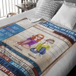 Personalised Good Friends are Like Stars Soul Sisters Blanket for Besties Gift Couch Home Decoration